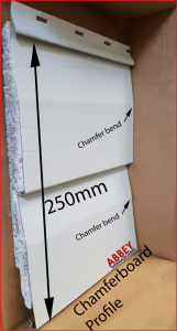 Aluminium Cladding in Chamferboard Profile Abbey Thermalboards