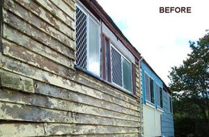 Abbey-Vinyl-Cladding-House Exterior Wall Before
