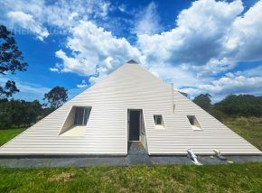 ABBEY Vinyl Cladding on Pyramid Building